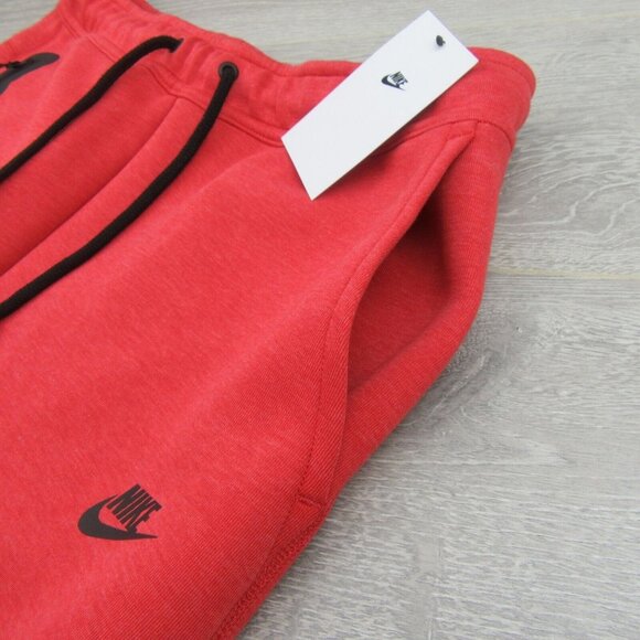 Nike Sportswear Tech Fleece Jogger Pants Mens Size Large Red NEW - Picture 4 of 14